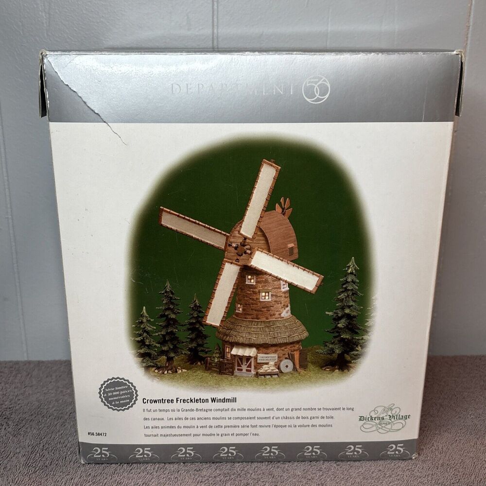 Department Dept 56 Dickens Village 58472 CROWNTREE FRECKLETON WINDMILL 56.58472 - Picture 10 of 12